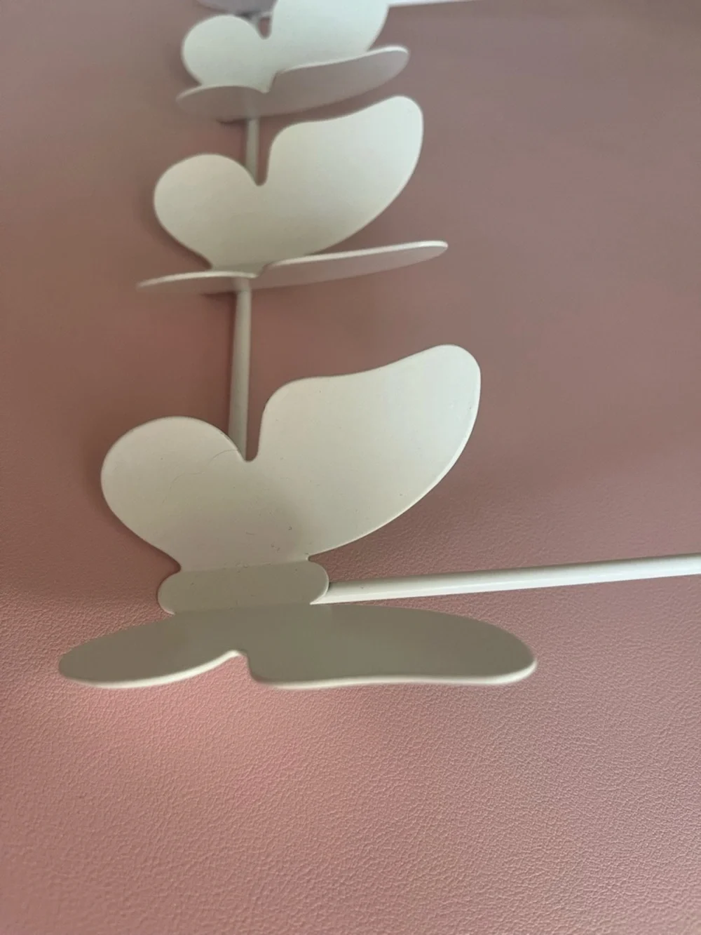 White Butterfly Wall Hook Rack - Decorative Home Wall Decor